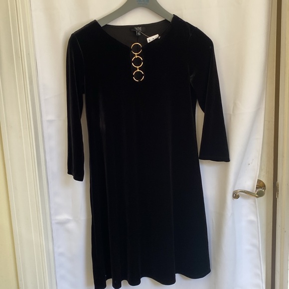 MSK velvet dress NWT SP, PS, Petite holiday, A line - Picture 8 of 10